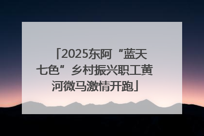 2025东阿“蓝天七色”乡村振兴职工黄河微马激情开跑