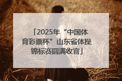 2025年“中国体育彩票杯”山东省体操锦标赛圆满收官